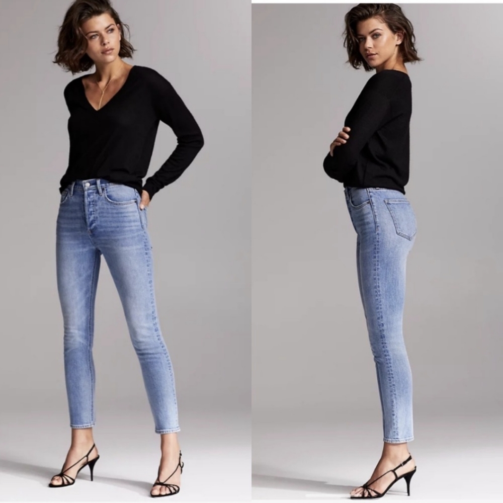ARITZIA The Yoko High Rise 28W 28L button fly